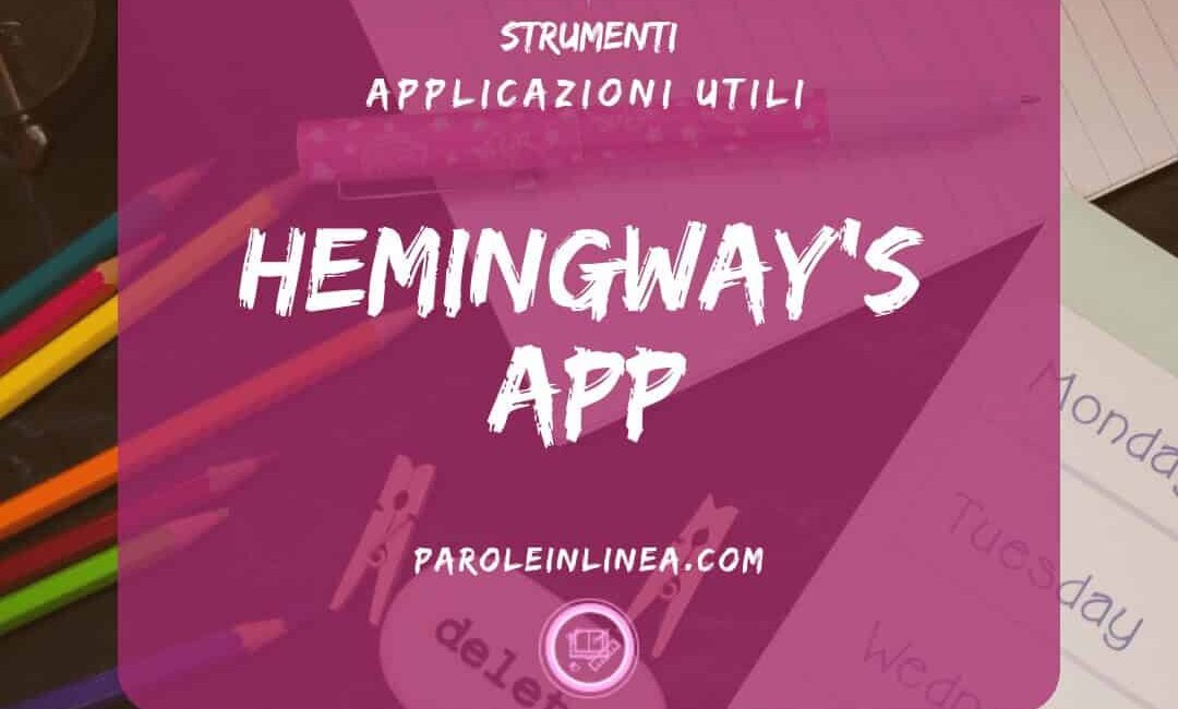 Immagine con un bubble a forma di libro per l'articolo sulle #app il #timemanagement e il #Hemingway #Hemingwayapp