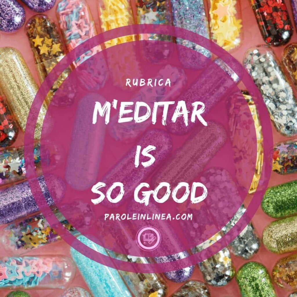 Cerchio con iscrizione: Meditar is so good su parole in linea