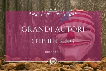 Immagine con un bubble a forma di libro per l'rticolo di #scritturacreativa #motivazione e #ispirazione sulle #biografie dei grandi autori #StephenKing